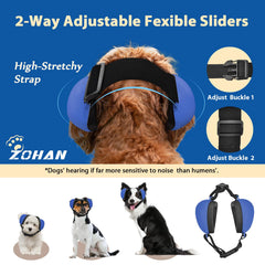 ZOHAN coque ABS durable en bleu, protection fiable du bruit.