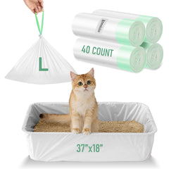ZOMISIA sacs-litière géants 37x18 adaptés aux boîtes XL pour un nettoyage rapide.
