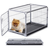 Cage ZOMISIA pliable 30 pouces anti-évasion, idéale pour petit chien.