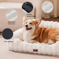 Zomisia canape chien housse lavable-en-machine pour entretien facile