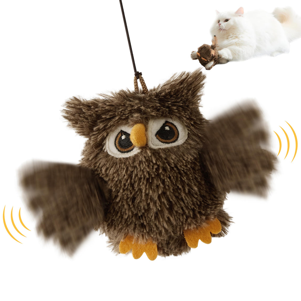 ZOMISIA oiseau-chat battant peluche: stimule l'activité et amuse votre chat.