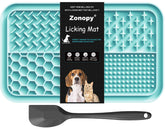 Tapis de léchage Zonopy pour chiens et chats, surfaces texturées pour déguster friandises calmement.