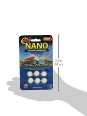 Zoo Med bloc banquet nano mini, plancton et spiruline pour l'alimentation variée des nano-espèces.