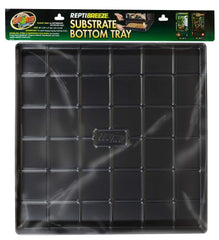 Bac substrat Zoo Med ReptiBreeze 24x24, nettoyage facile et prévient les déversements