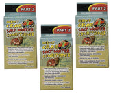 Zoo Med conditionneur d’eau salée pour crabe hermite en lot pratique de trois flacons.