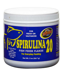 Zoo Med Spirulina 20 flocons – emballage pratique pour l alimentation quotidienne