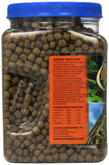 Zoo Med Nourriture Naturelle pour tortue aquatique, pellets flottants visibles à la surface pendant le repas