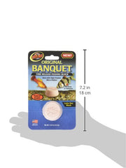 Bloc d'alimentation Zoo Med Original Banquet prêt à l'emploi, pratique et facile à ajouter.