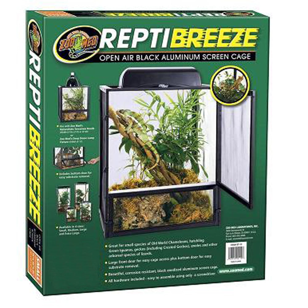 Zoo Med Reptibreeze: porte avant large pour un accès facile au terrarium arboreal