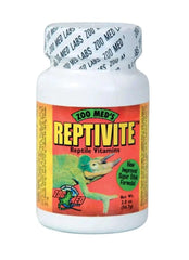 Zoo Med Reptivite D3, etiquette et flacon visibles, complément nutritionnel pour reptiles.