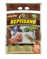 Sable désert blanc Zoo Med 20 lb pour terrarium, substrat naturel