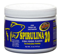 Zoo Med Aquatrol Spiruline 20 Flocons, source riche en protéines essentielles pour les poissons