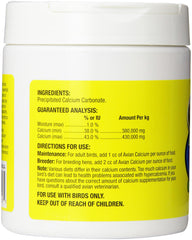 Zoo Med Calcium Avicole – Granulés visibles pour une supplémentation facile et pratique.