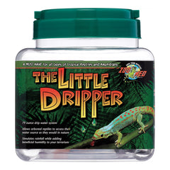 Zoomed Little Dripper, gouttes sur feuille favorisant l'hydratation du terrarium