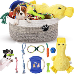Panier Zopeal pour ranger les jouets du chien, organisation pratique.