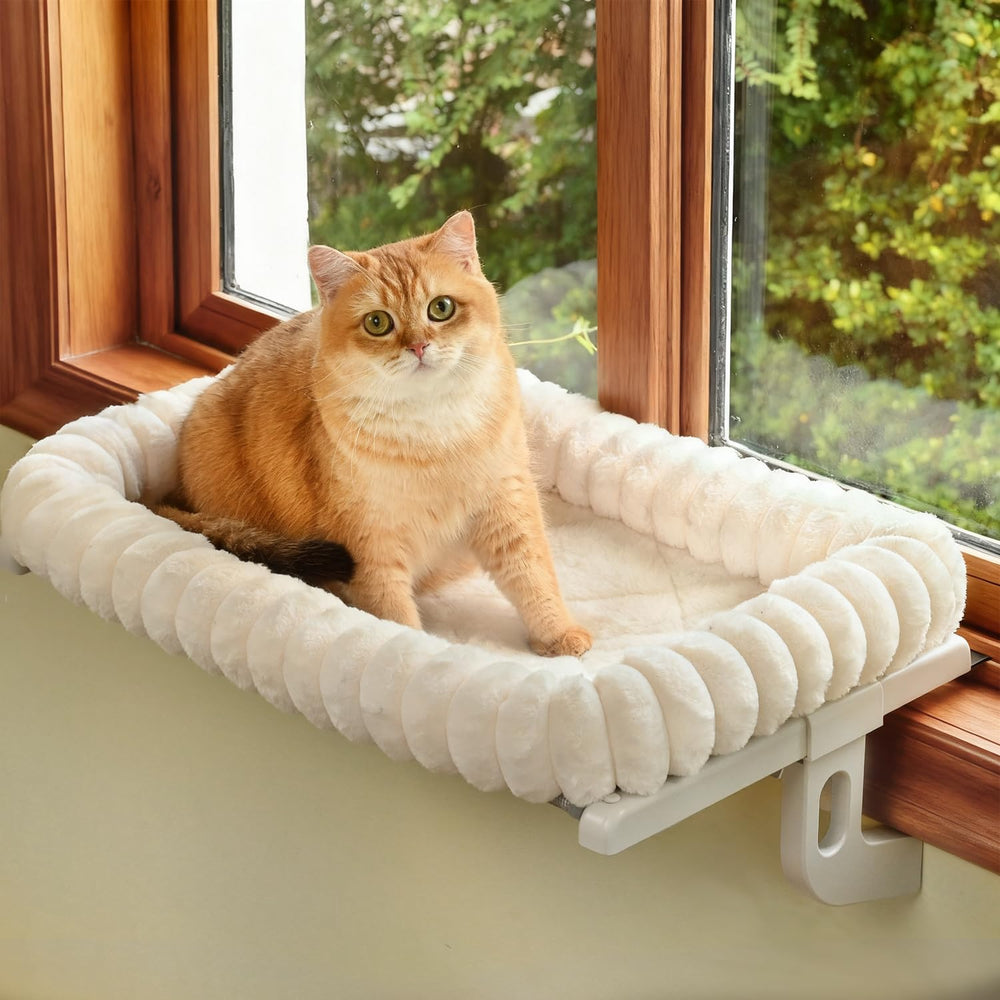 Zoratoo Cloud-Cuddle sur fenêtre avec coussin moelleux pour observation et repos.