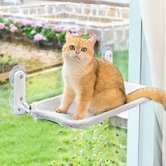Zoratoo perchoir-fenêtre-chat avec housse réversible, confort saisonnier près de la fenêtre