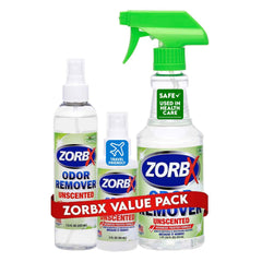 ZORBX éliminateur d'odeurs sans parfum, bouteille 16 oz, action rapide
