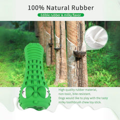 ZP-PY Alligator caoutchouc naturel — texture résistante pour morsures répétées.