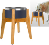 ZPirates Support Bol Chien 12 pouces – vue générale et hauteur ergonomique lors du repas.