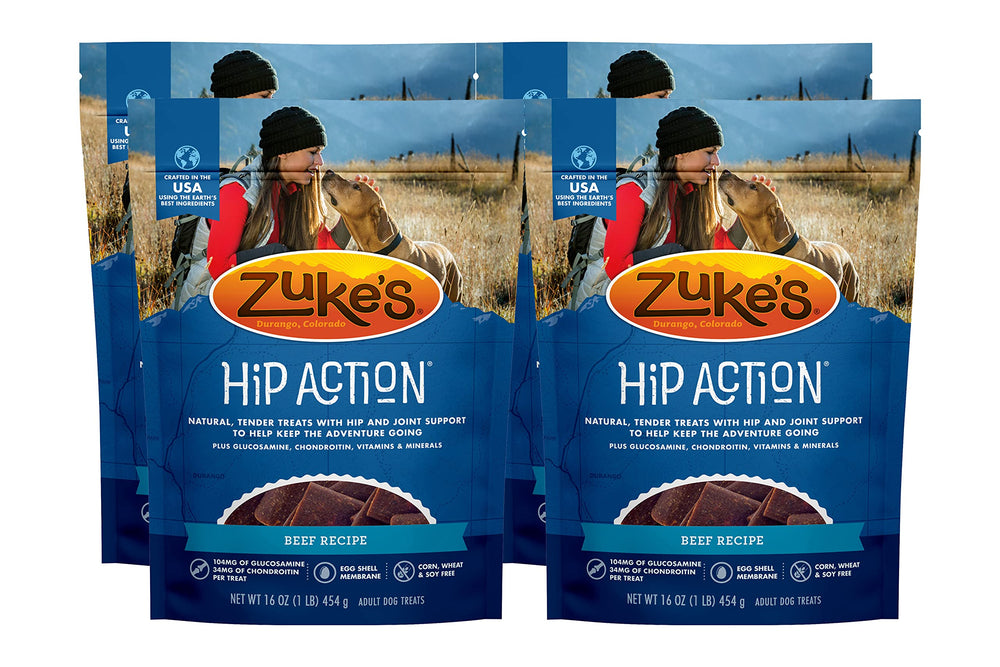 Zuke's Action Hanches et Articulations — emballage États‑Unis, pratique pour le quotidien des chiens.
