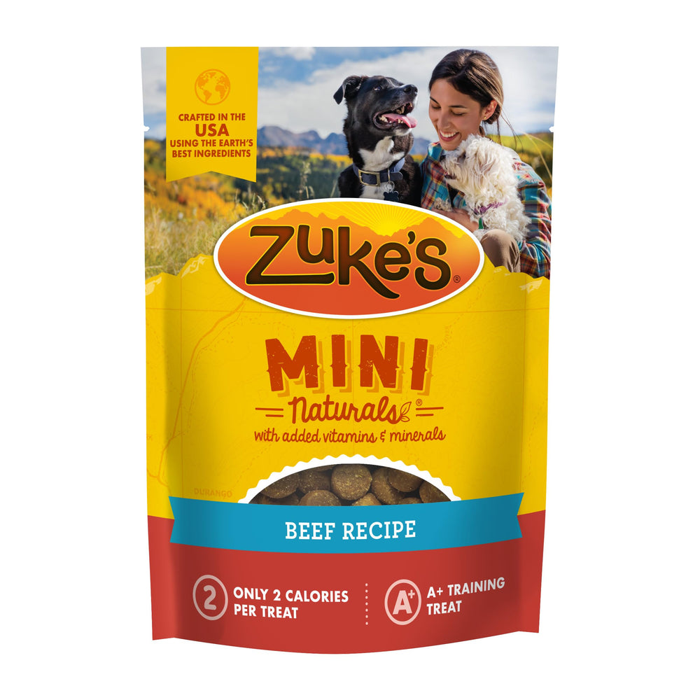 Zuke’s Mini Naturals boeuf: ingrédient principal naturel et récompense savoureuse