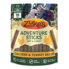 Zukes Adventure Sticks : emballage 16 oz, pratique pour sorties quotidiennes.