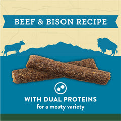 Zuke’s Adventure: bâtonnets boeuf et bison, texture moelleuse après l’effort.