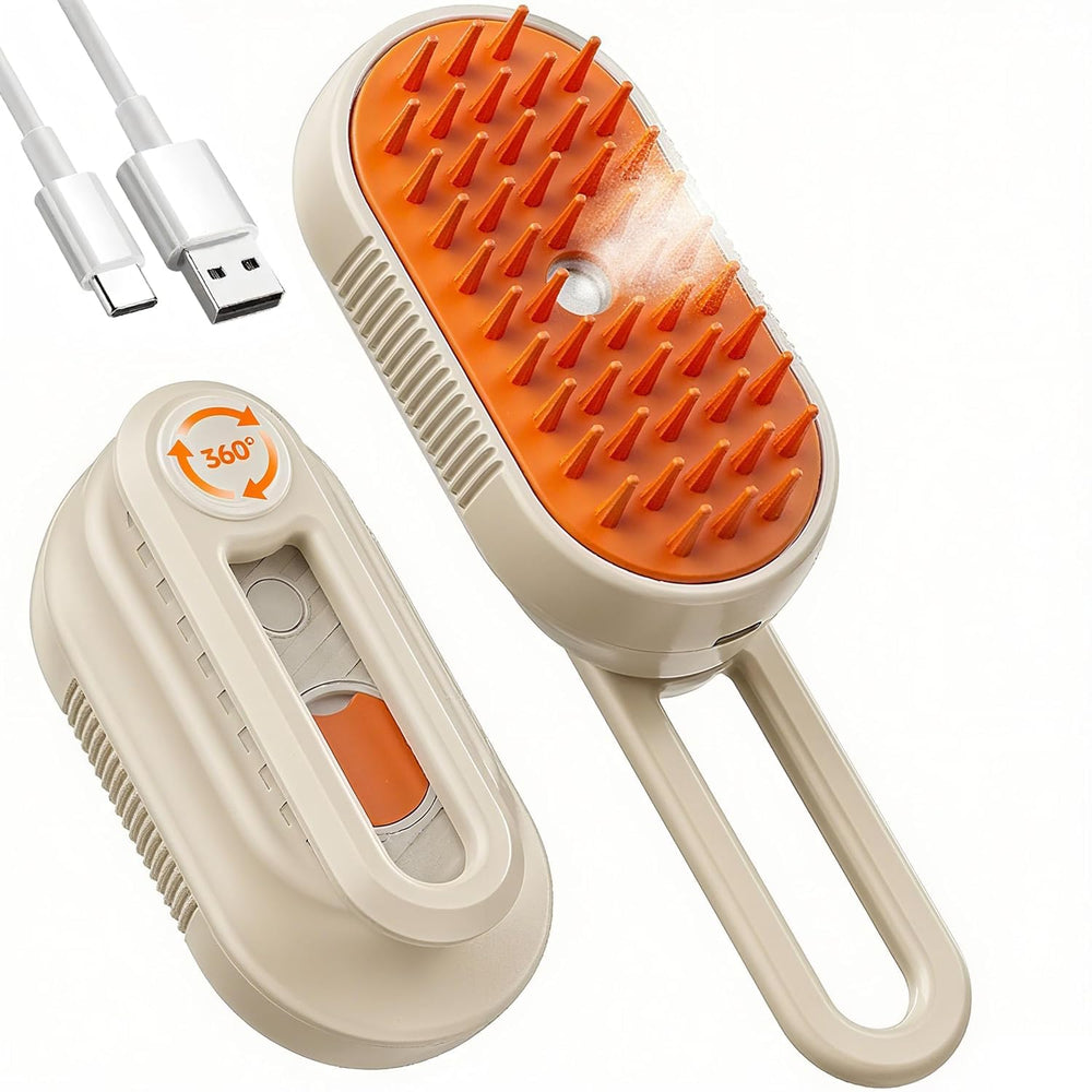 Brosse vapeur Zupooko pour chat et chien, nettoyage en profondeur et massage.