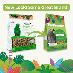 ZuPreem True Harvest, granules-conures: apportent équilibre nutritionnel et énergie quotidienne.