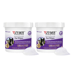 Lingettes ZYMOX nettoyantes pour oreilles des chiens et des chats.