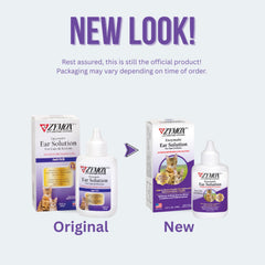 Zymox solution auriculaire hydrocortisone 0,5% dans flacon, montre action apaisante potentielle.