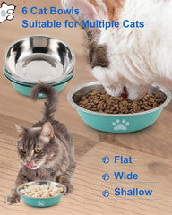 ZYUTONG ensemble de bols inox idéal pour plusieurs chats