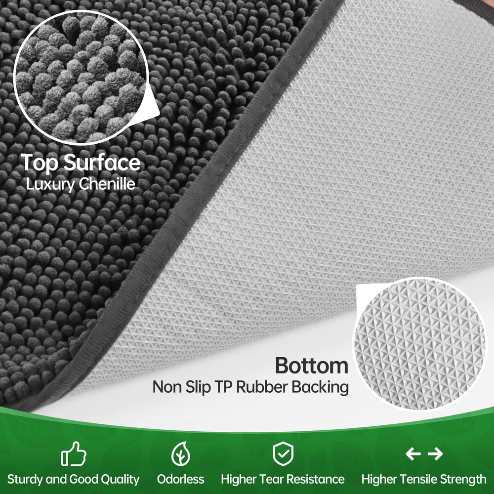 100pointONE Tapis intérieur lavable en machine pour entretien facile.