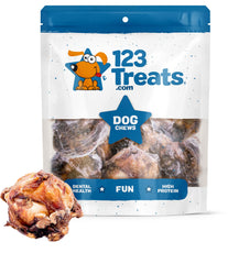 123 Treats os genou boeuf naturel, parfait pour grignoter sainement.