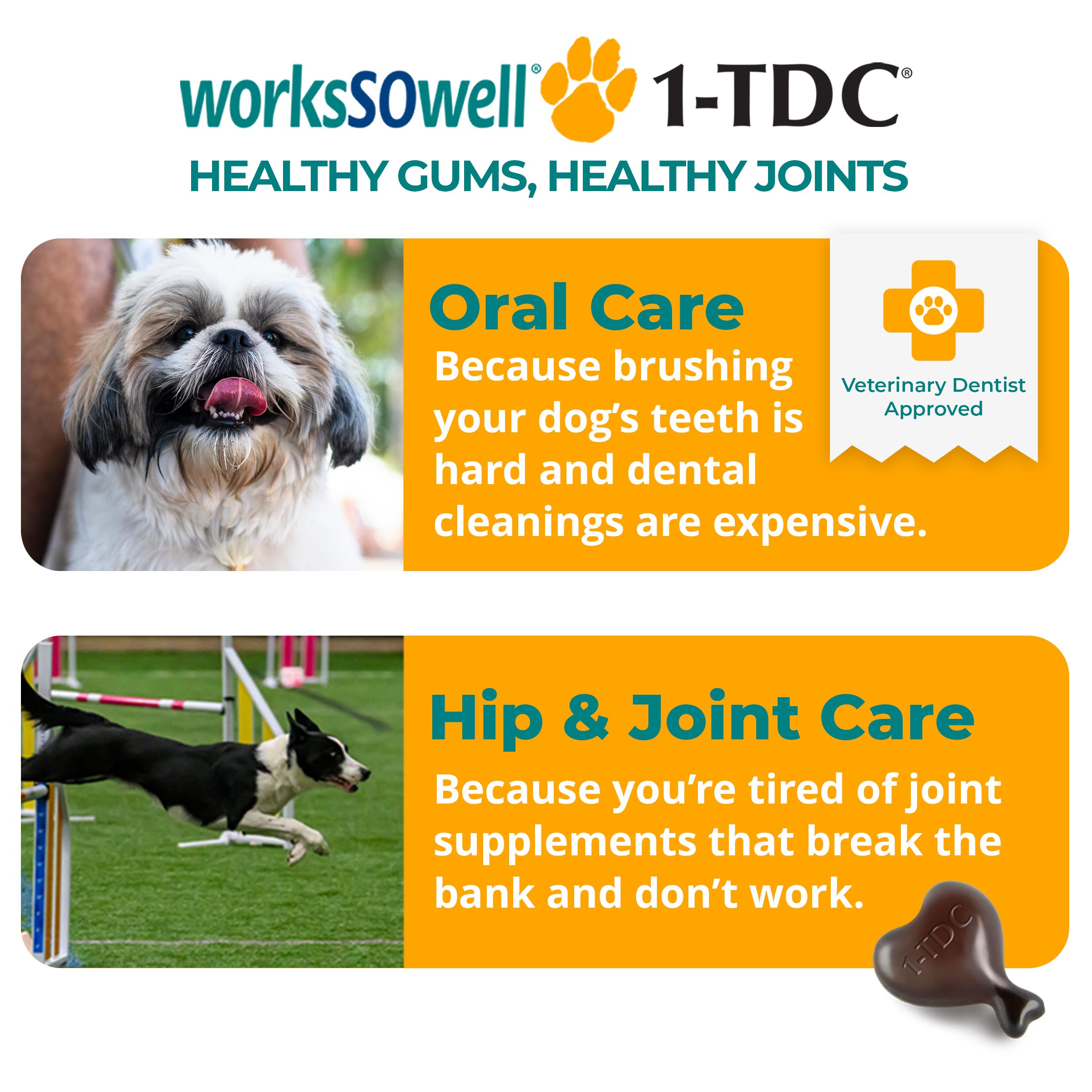 1TDC WorksSoWell: comprimés action rapide - complément articulations et muscles.