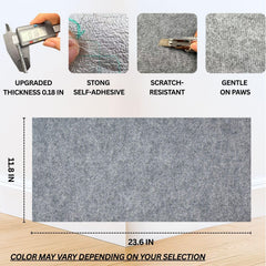 2ME Tapis griffes chat - face adhésive visible, installation rapide sans outil.