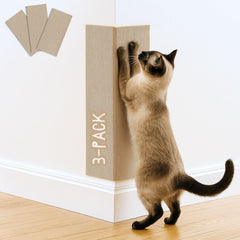 Le tapis griffes 2ME – ensemble 3 pièces beige, surface adaptée au griffage des chats.