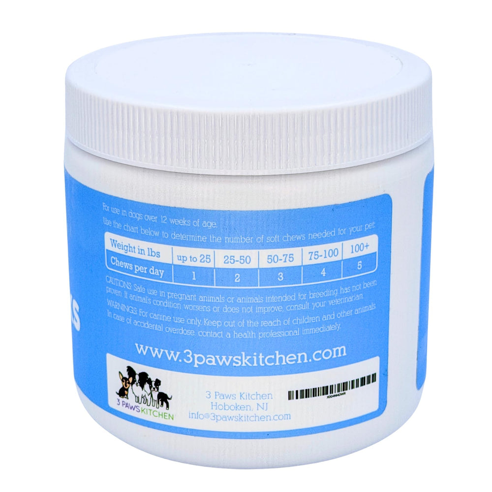 3 Paws Kitchen Snooze Snacks, fabriqués aux États‑Unis, normes de qualité et sécurité.