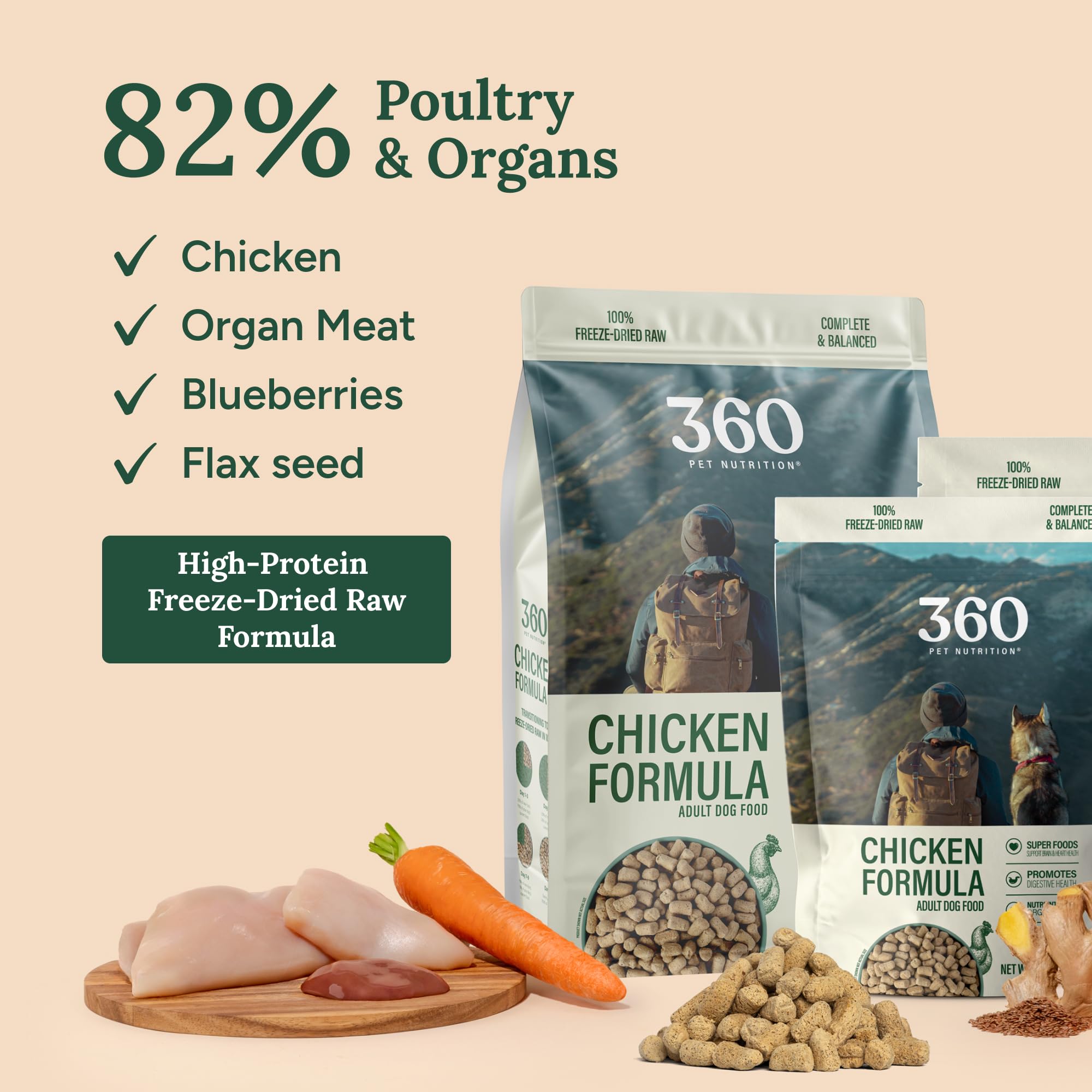 360 Pet Nutrition – fabriqué aux États‑Unis, traçabilité et qualité.