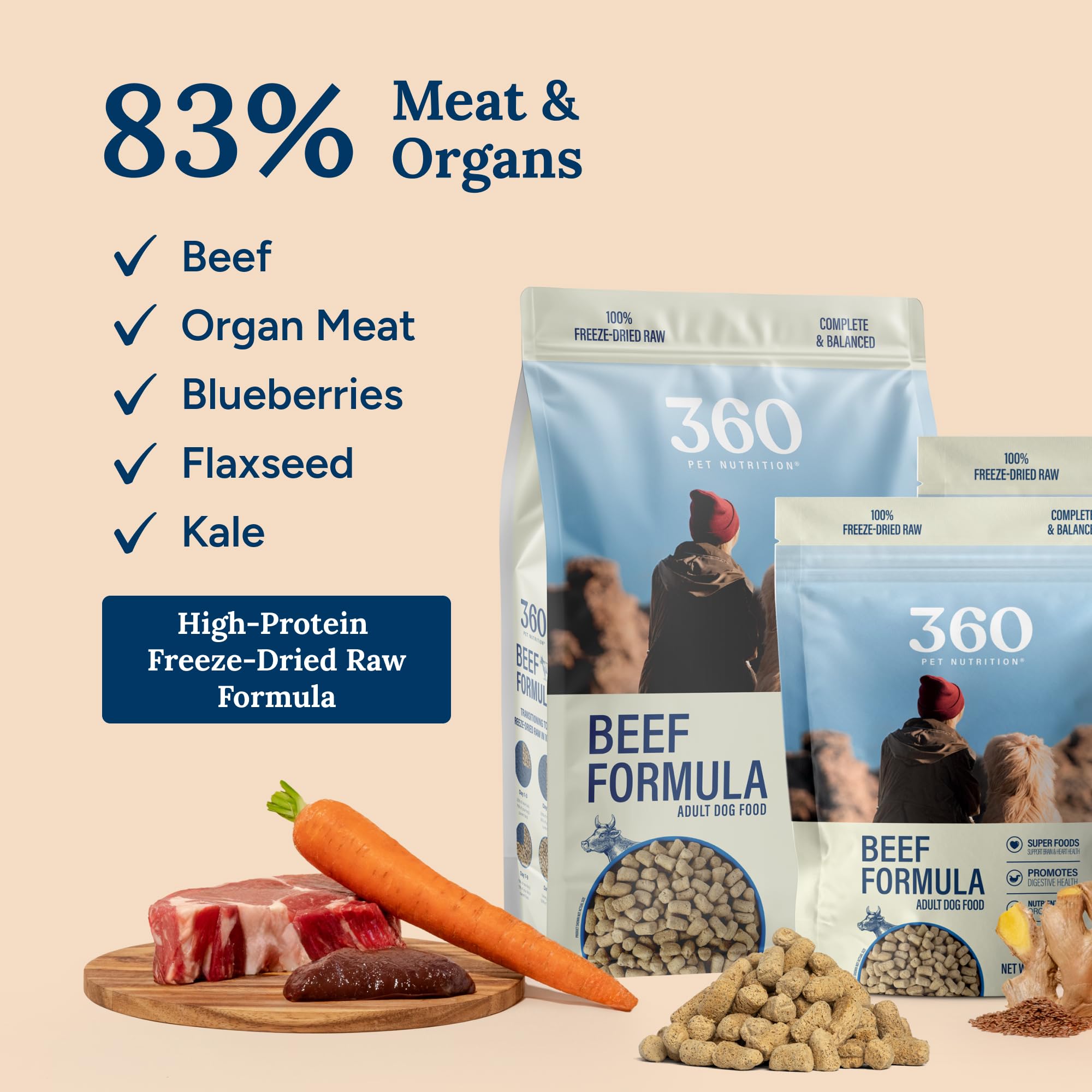 360 Pet Nutrition prêt a servir ou topping pratique pour varier les repas