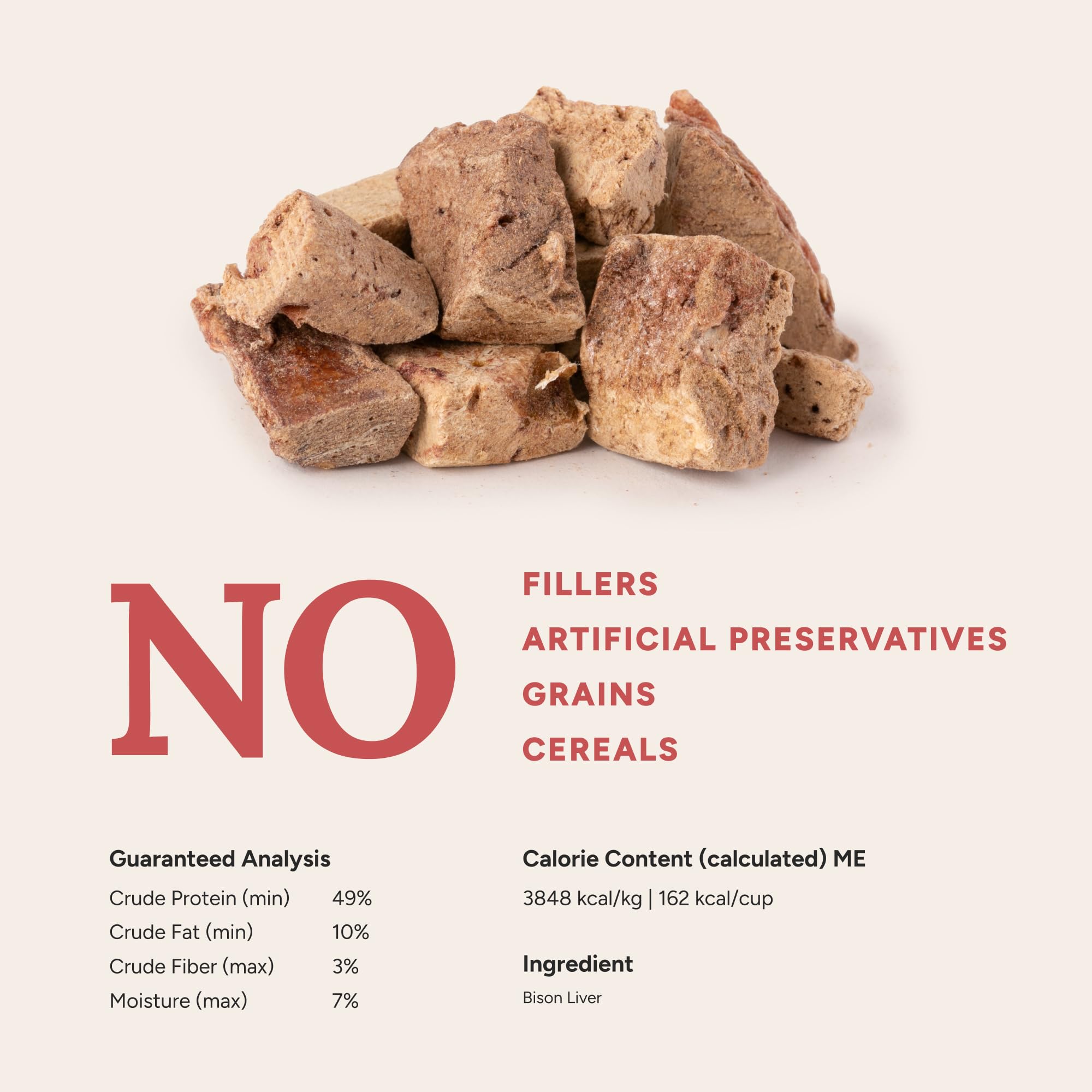 360 Pet Nutrition bouchées riches en protéines foie de bison