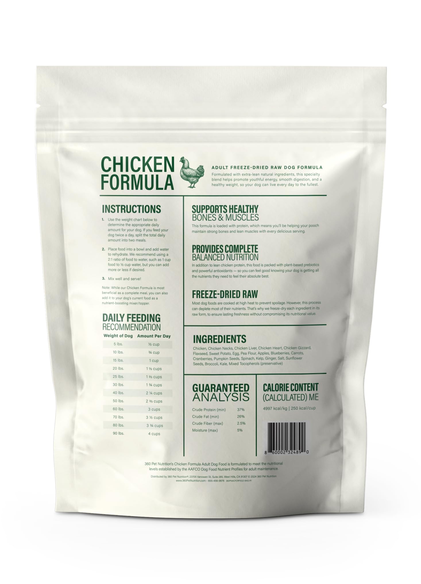 360 Pet Nutrition usage-quotidien-voyage: pratique en repas quotidien ou voyage.