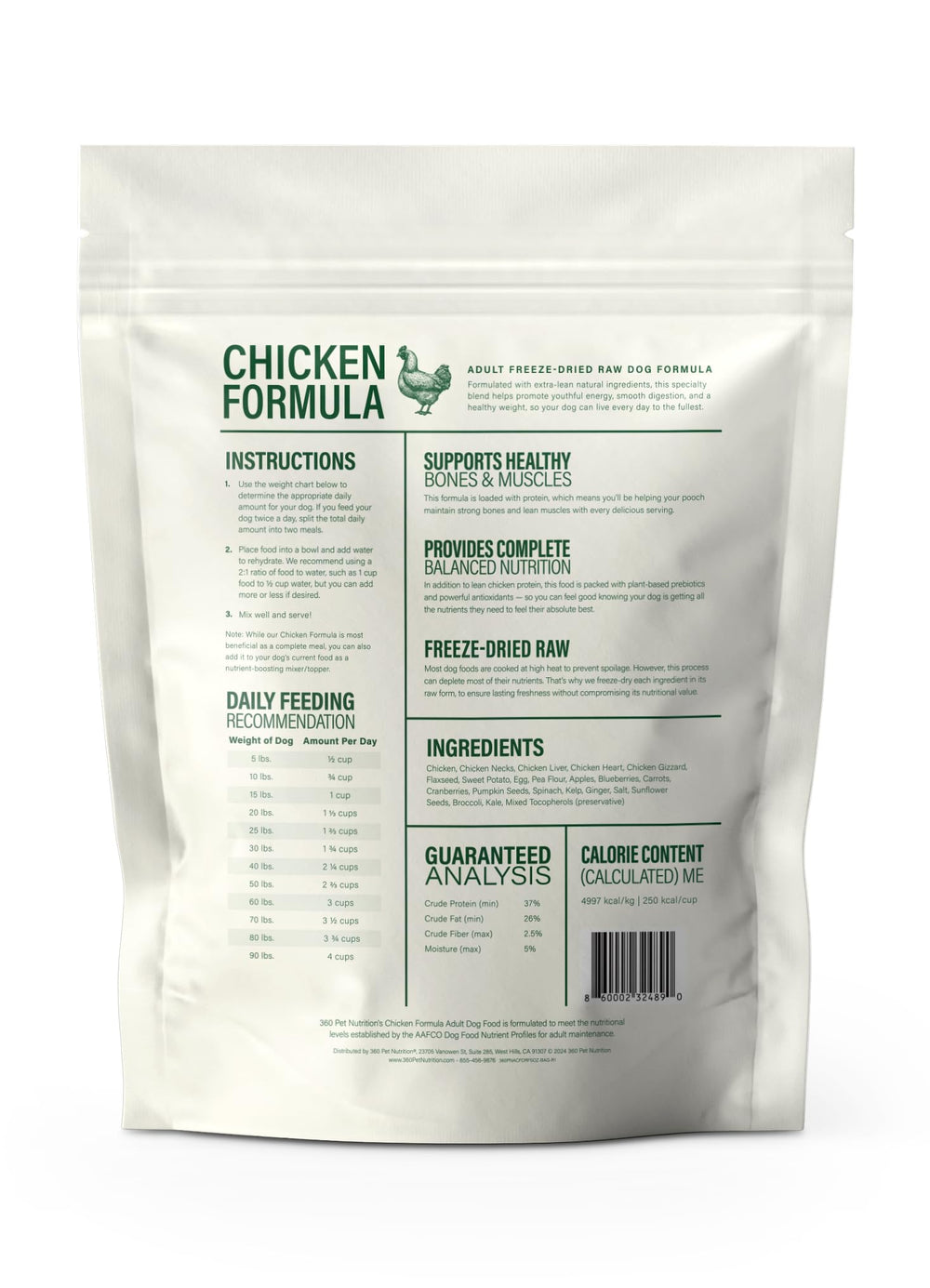 360 Pet Nutrition usage-quotidien-voyage: pratique en repas quotidien ou voyage.