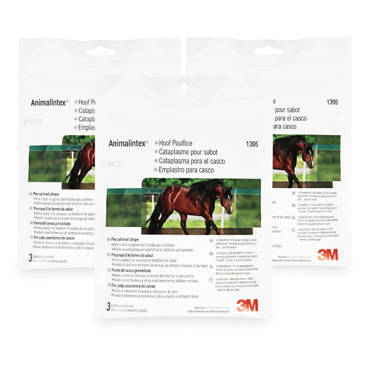 3M Animalintex cataplasmes pour sabots, soulage les inflammations et facilite le soin du sabot