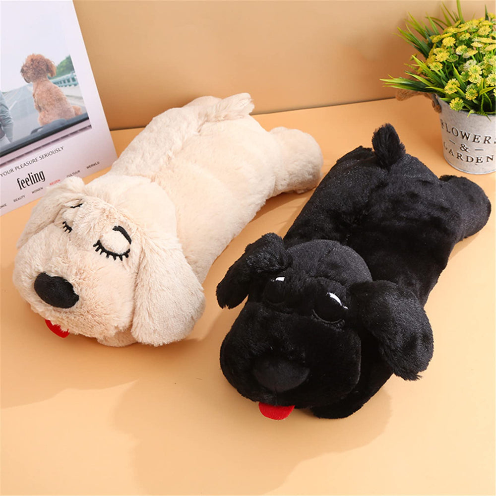 3T GROUP peluche chiot noir, douceur chaleureuse
