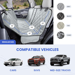 Hamac 4Knines acces-siege-divisible, facilite l'acces au bench 60/40 pour la conduite.