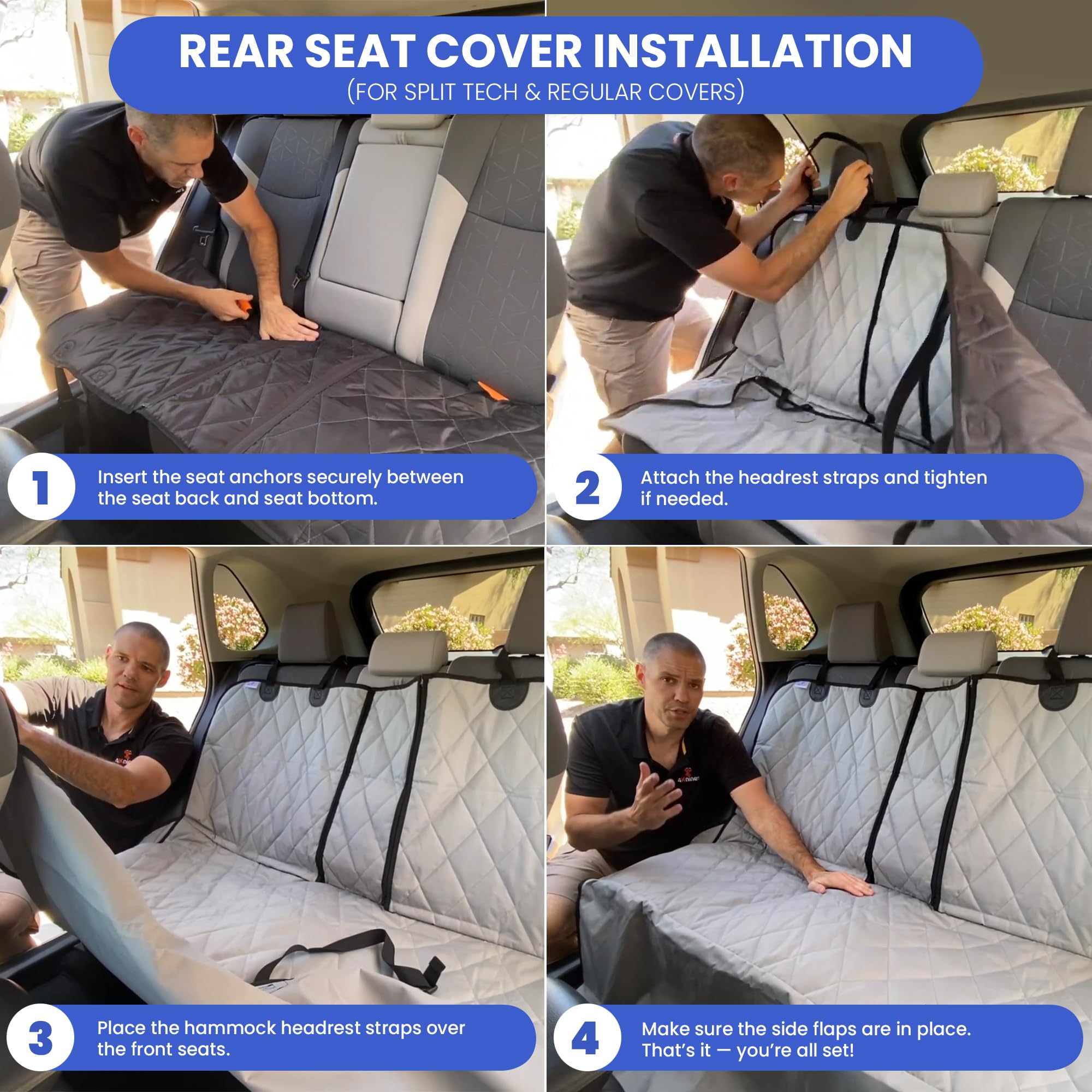 4Knines utilisation quotidienne voyage chien: intérieur propre et frais