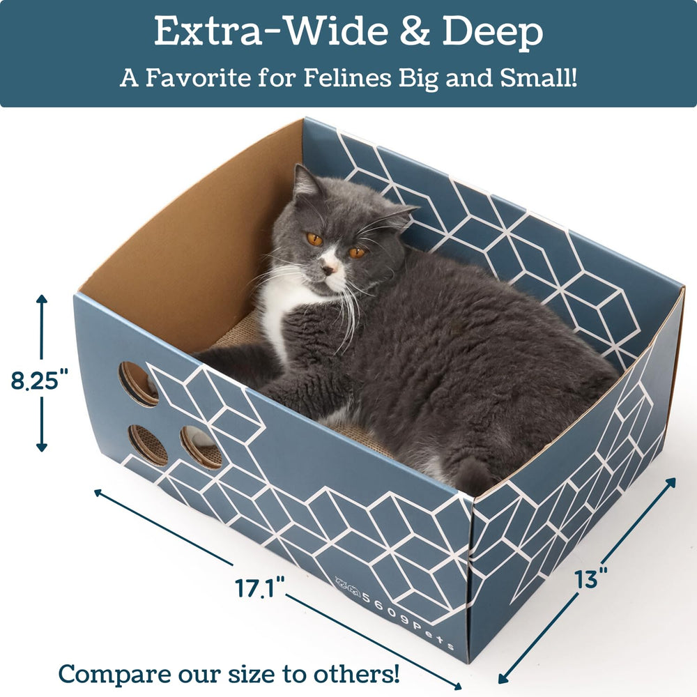 5609PETS dimensions-extragrandes-carton: espace spacieux pour griffage et repos