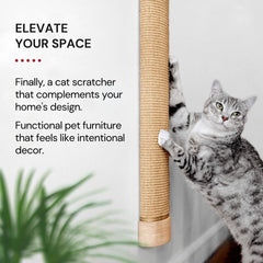 Grattoir-chat mural en bois design 7 Ruby Road intégré
